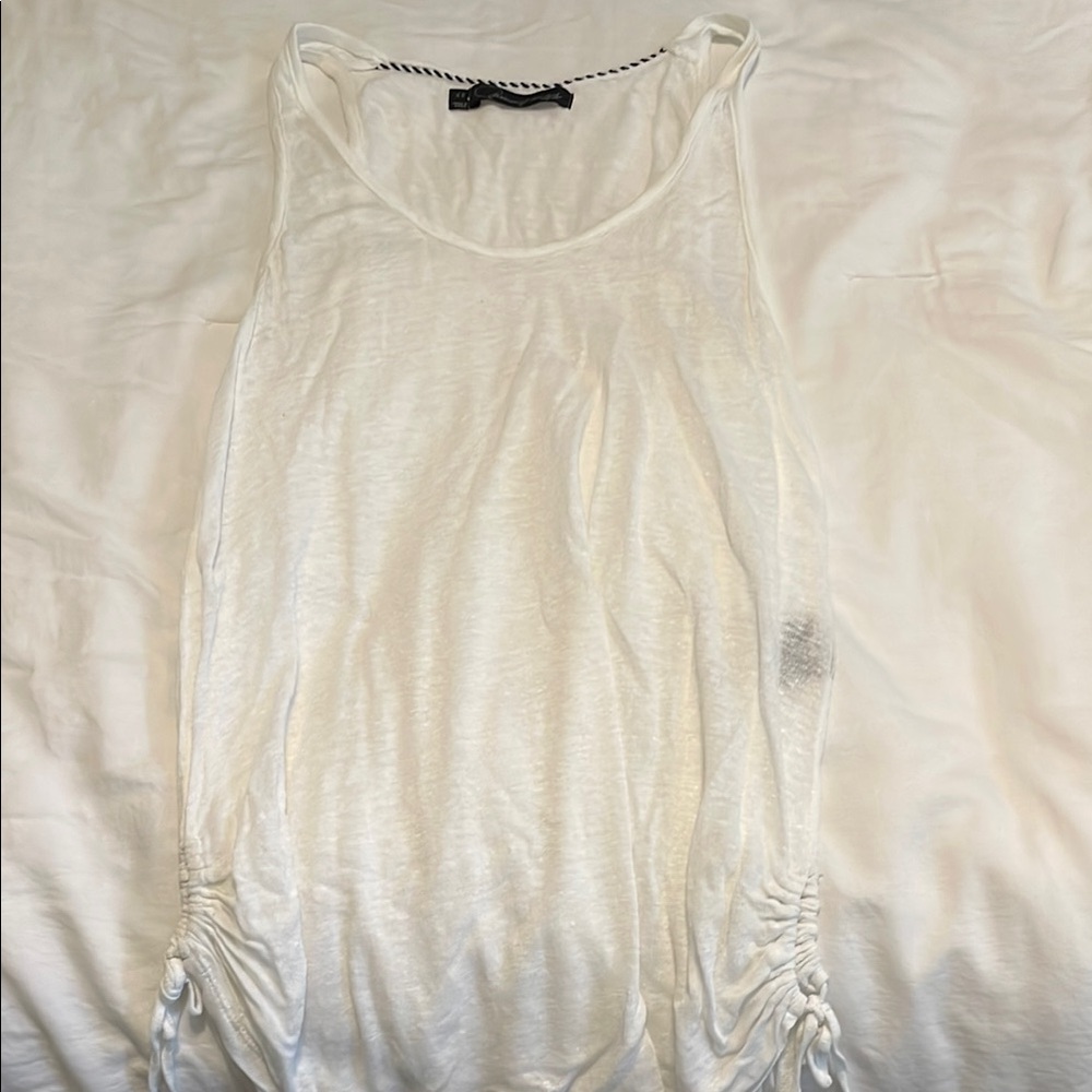 White Sleeveless Top